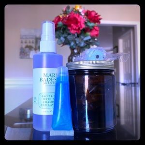 Blue candle,lipgloss,Mochisquishy,marioBadescu